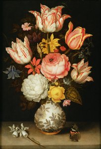 Stilleben med blomster